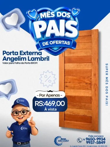 Promoção Porta Externa Angelim