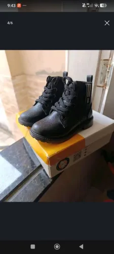 Bota infantil coturno, tamanho 24
