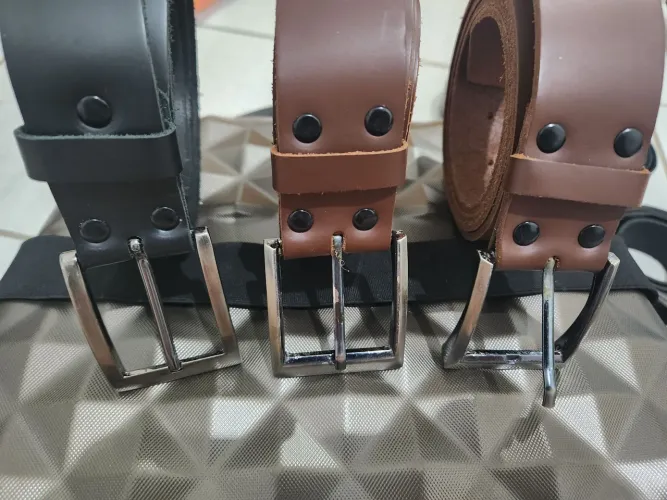 Cintos 100% couro - tamanho GG