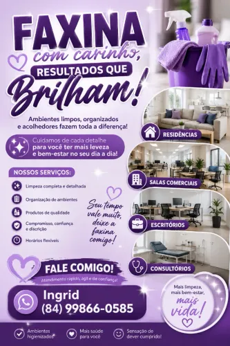 FAXINA PROFISSIONAL de residências e consultórios