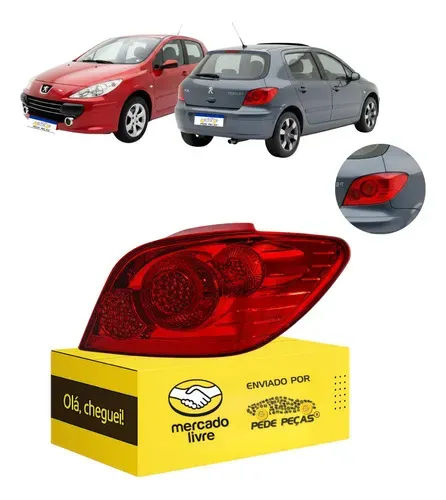 Lanterna Sinaleira Peugeot 307 Hatch 2007 08 09 10 A 2012 Ld Direito/passageiro