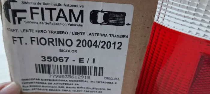 Lente da lanterna traseira esquerda