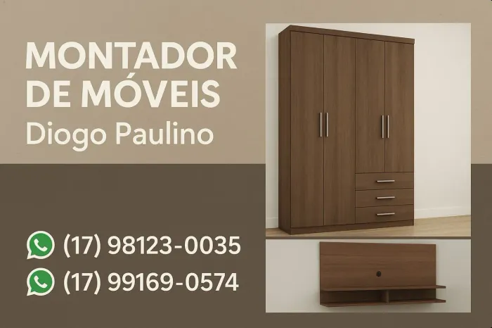 MONTADOR DE MÒVEIS 25 ANOS EXPERIÊNCIA 