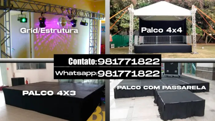 Aluguel de palco para festas e eventos!