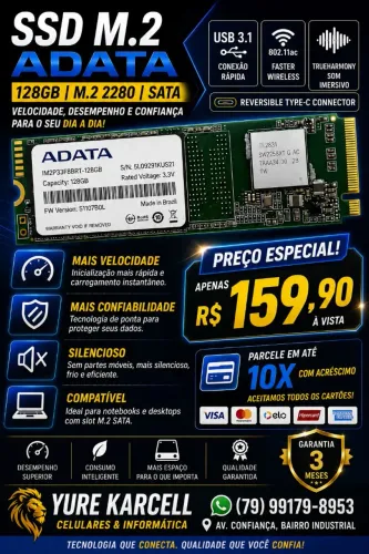 SSS M2 128 GB DATA PARA NOTEBOOK