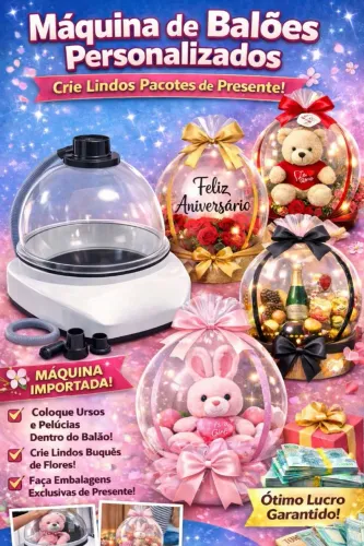 MÁQUINA DE BALÃO PARA PRESENTES