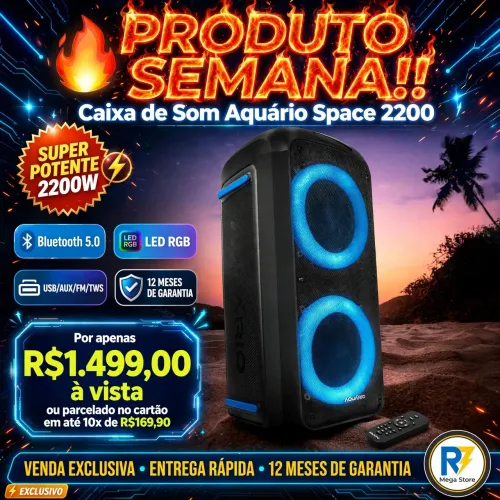 Caixa de som space 2200 produto novo