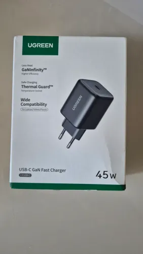 Carregador turbo Ugreen 45w GaN