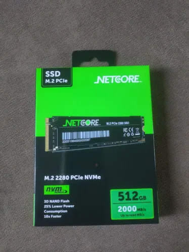 SSD NVME 512GB NOVO - NETCORE - GARANTIA DE UM ANO - AEE INFO - ACEITO CARTÃO 