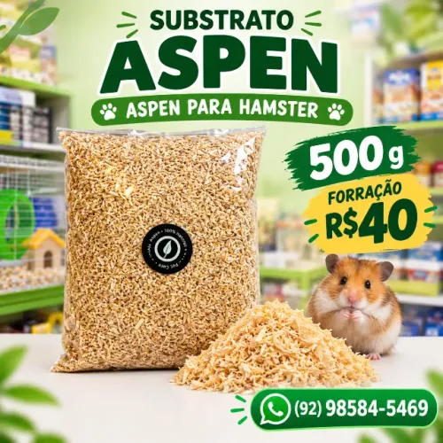Aspen para hamster - forração premium
