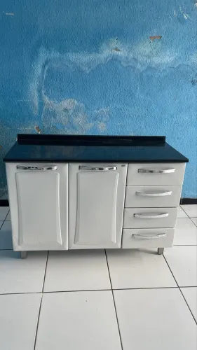 Balcão de aço Itatiaia usado 450$