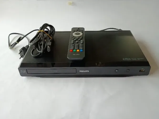 Blu-ray Player Philips BDP2600 Com Controle e Cabo HDMI - Funciona