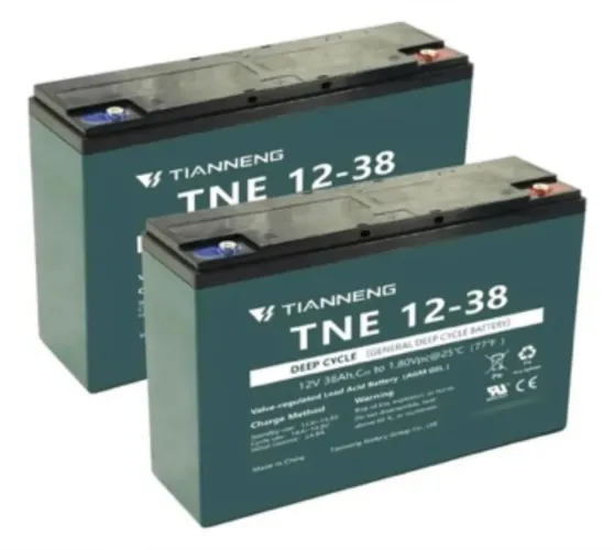 Baterias 12v 38ah, nova 14set