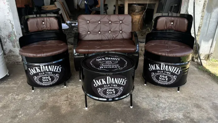 Jogo de poltronas tambor