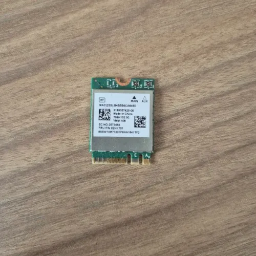 Placa Wi-fi Bluetooth Realtek Rtl8822ce M.2 Lenovo 02hk701