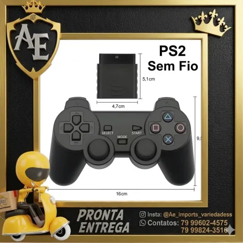 Controle para ps2 sem fio