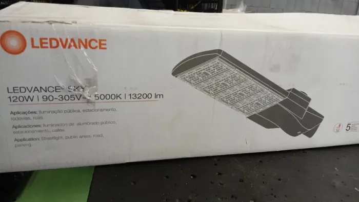 LUMINÁRIA LED PARA POSTE 120W - 5000K - 13200 LUMENS - LEDVANCE SKY - COM 2 UNIDADES
