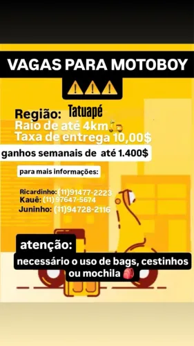 VAGAS ZÉ DELIVERY