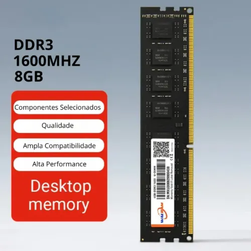 Memória Ram Ddr3 8gb 1600mhz 1.5v Para Pc