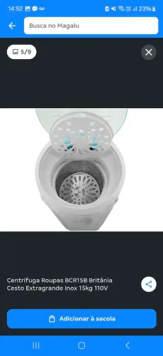 Centrífuga Britânia 15kg