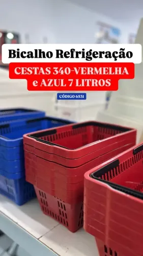 CESTAS VERMELHA E AZUL 7 LITROS