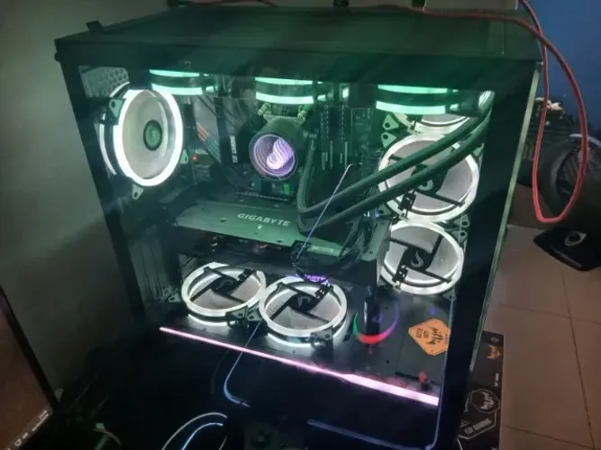 PC Gamer am4, placa de video RX7600, 32GB ram Corsair 3600 MHz, Water Cooler 360mm RiseMod