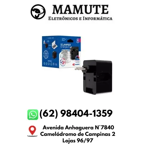 Protetor Contra Surtos Elétricos (DPS) CLAMPER 3 Tomadas Bivolt 10 Amperes