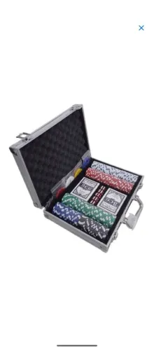 Maleta com 200 fixa de poker 