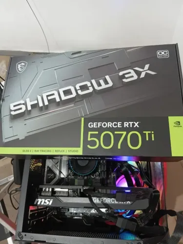 Placa de Video MSI GeForce RTX 5070 Ti Shadow 3X OC, 16GB, GDDR7, 256-bit