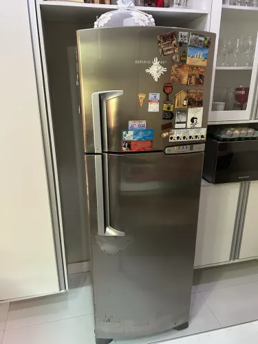 Geladeira Brastemp front free inox duplex