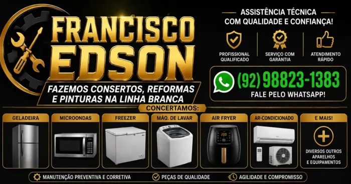 Reforma e pintura de linha branca 