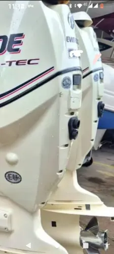 PARELHA Evinrude E-TEC 300HP 2014 - 290h - Água Doce - Nota Fiscal