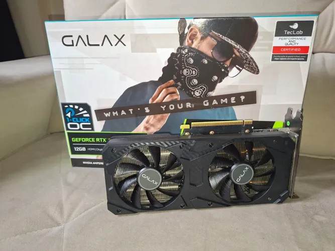 Placa de Vídeo NVIDIA GeForce RTX 3060 12 GB - Único dono