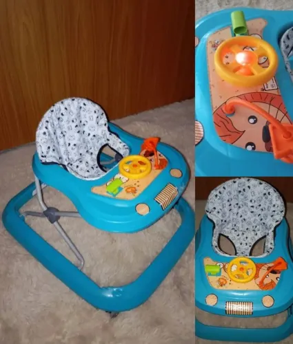 Kit Enxoval de bebê/ Itens Usados Conservados(Carrinho, Banheira, Andador e Outros..
