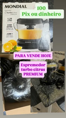 Espremedor novo nunca usado já é o menor valor