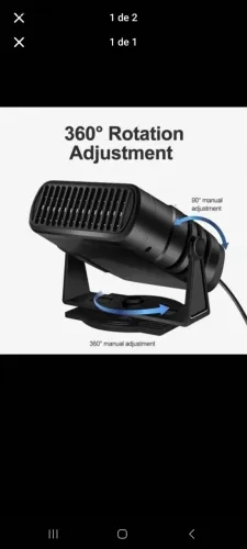Ventilador portátil automotivo 