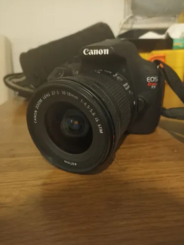 Camera Canon T5 Rebel + Lente 10-18 + Lente 18-35