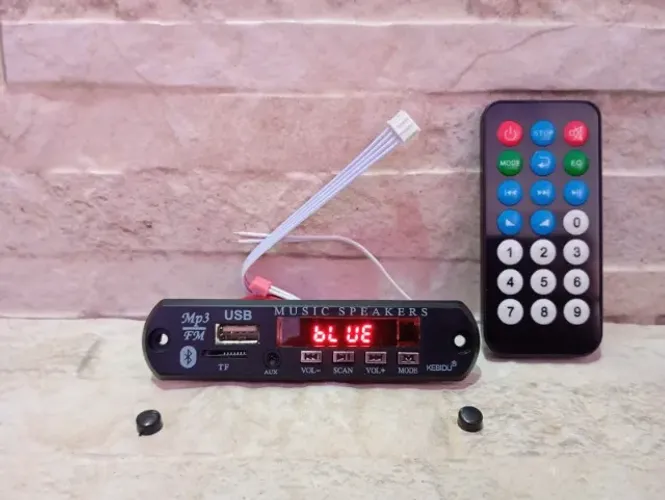 Placa Usb Mp3 Player Aux 12V Bluetooth Muda de Pasta