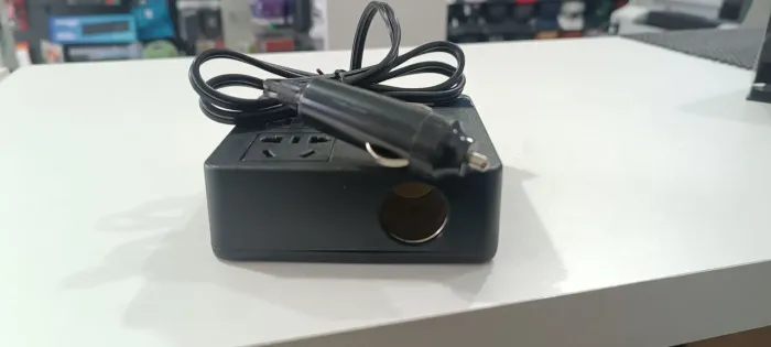 Inversor De Energia Automotivo 12V para 110V/220V - Hub com 3 USB, QC 3.0