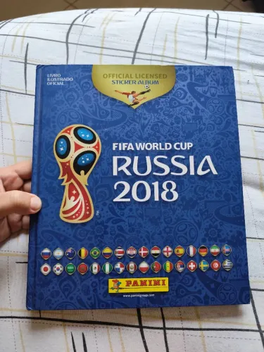 Álbum copa de 2018, Completo, Capa dura, excelente estado de conservação