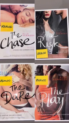 Box Amores Improváveis - Elle Kennedy (The Chase, The Risk, The Dare e The Play)