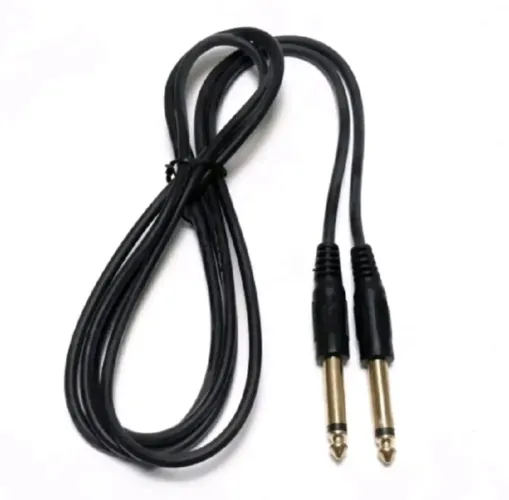 Cabo p10/p10 marca mxt com 3mm expessura e 1.80 cm comprimento