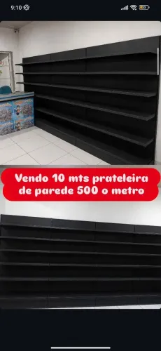 Prateleiras de metal