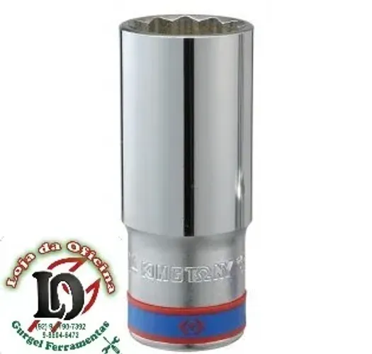 Soquete Estriado Longo 32mm - 1/2" - King Tony -KT423032M