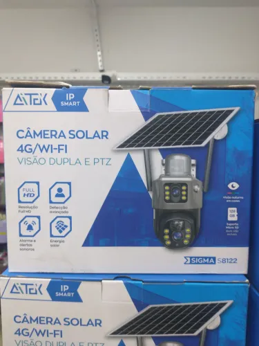 Camera Solar 4G / HI-FI / Full HD visão dupla avançada