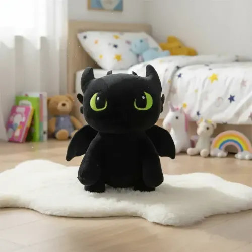 Boneco Pelúcia Dragão Banguela Fúria Da Noite -  filme Como Treinar Seu Dragão