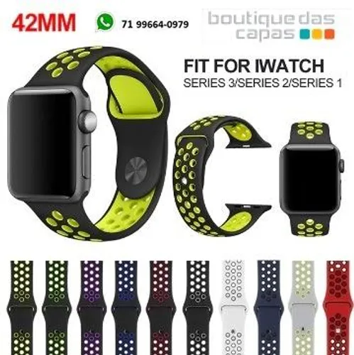 Pulseiras Silicone Furo sport Para Apple Watch 1,2,3 42mm 38mm 44mm 40mm