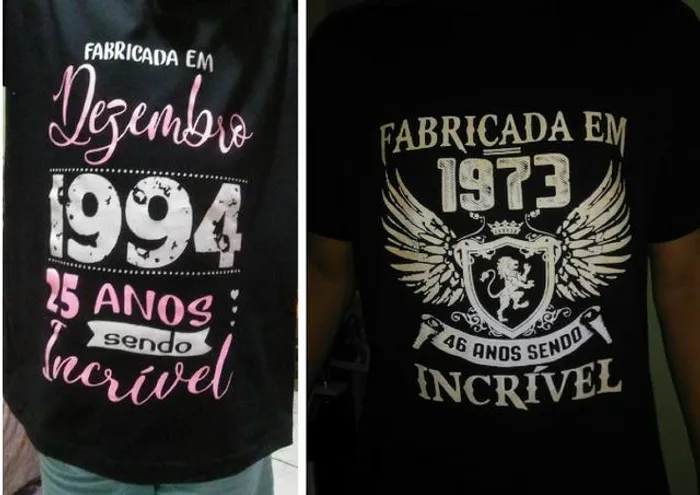 Camisas ou camisetas personalizadas (estampas em serigrafia / silk / sublimação)