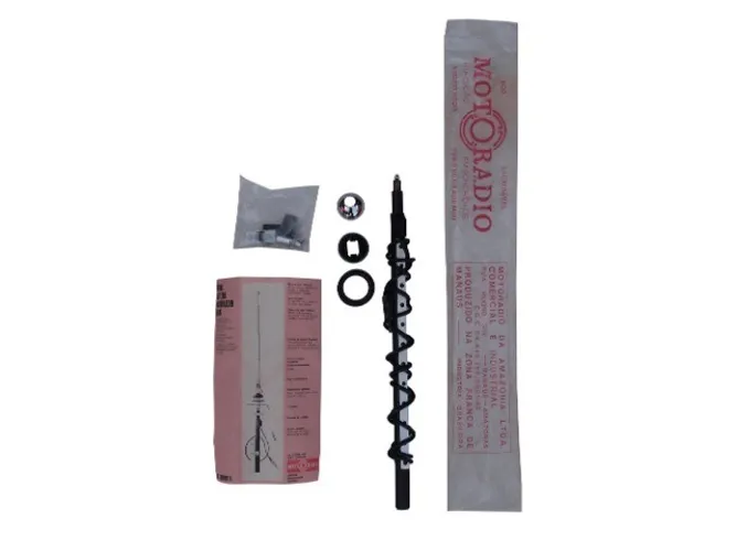 Antena Motoradio Antiga Universal Base Multidirecional Original Nova Inox