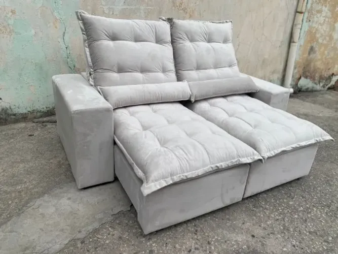 Sofá Retrátil e Reclinável Kauã/Porto Alegre 200 - Compre Hoje Receba Amanhã!!!Maio0063